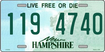 NH license plate 1194740