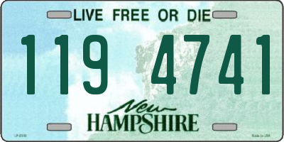 NH license plate 1194741