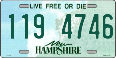NH license plate 1194746