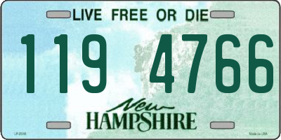 NH license plate 1194766