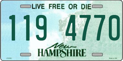 NH license plate 1194770