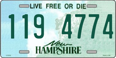 NH license plate 1194774