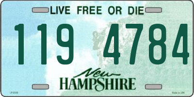 NH license plate 1194784