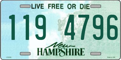 NH license plate 1194796