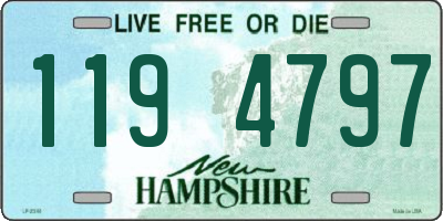 NH license plate 1194797