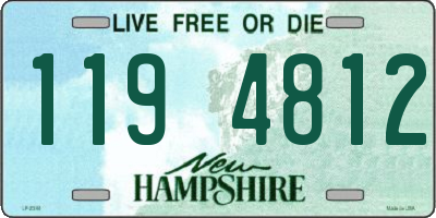 NH license plate 1194812