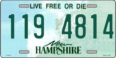 NH license plate 1194814