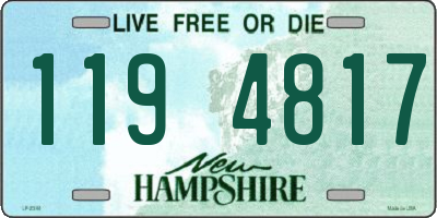 NH license plate 1194817