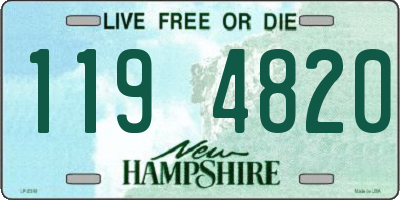 NH license plate 1194820