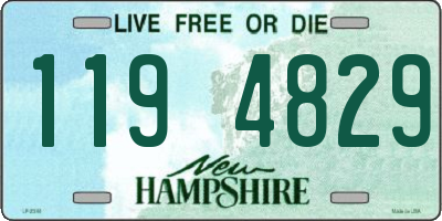 NH license plate 1194829