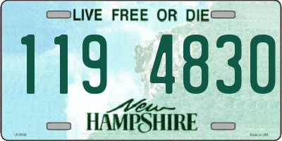 NH license plate 1194830