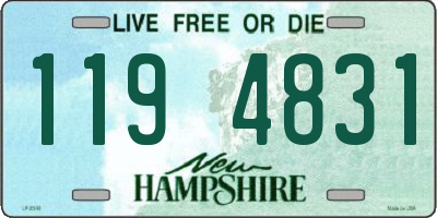 NH license plate 1194831