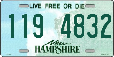 NH license plate 1194832