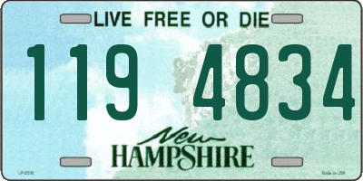 NH license plate 1194834