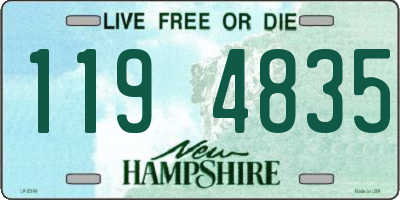 NH license plate 1194835