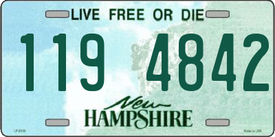 NH license plate 1194842