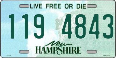 NH license plate 1194843