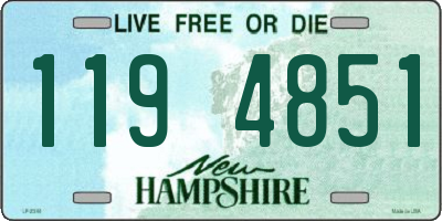 NH license plate 1194851