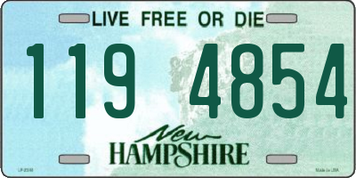 NH license plate 1194854