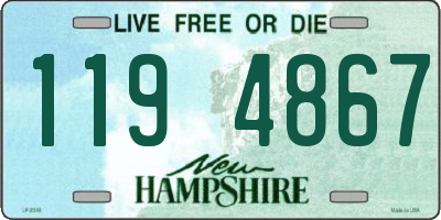 NH license plate 1194867