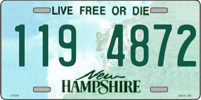 NH license plate 1194872
