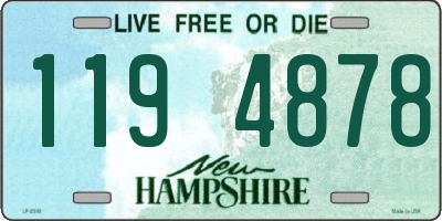 NH license plate 1194878