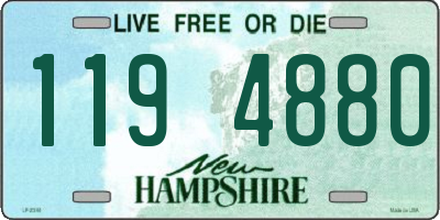 NH license plate 1194880