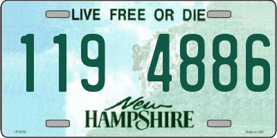 NH license plate 1194886