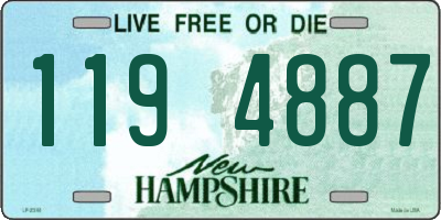 NH license plate 1194887