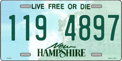 NH license plate 1194897