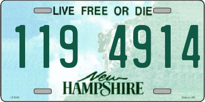 NH license plate 1194914