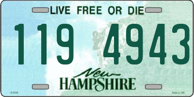 NH license plate 1194943