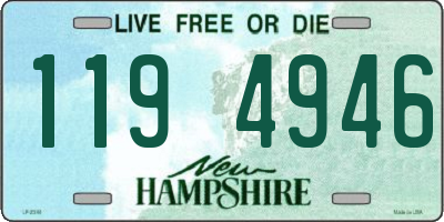 NH license plate 1194946