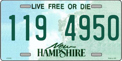 NH license plate 1194950
