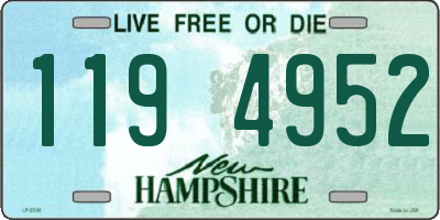 NH license plate 1194952
