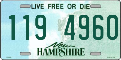 NH license plate 1194960