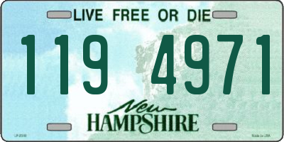 NH license plate 1194971