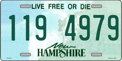 NH license plate 1194979