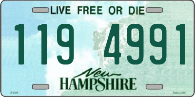 NH license plate 1194991