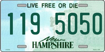 NH license plate 1195050