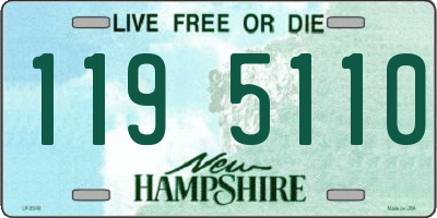 NH license plate 1195110