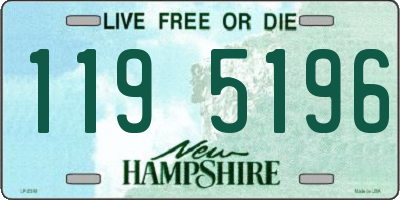 NH license plate 1195196