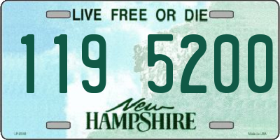 NH license plate 1195200