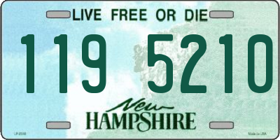 NH license plate 1195210