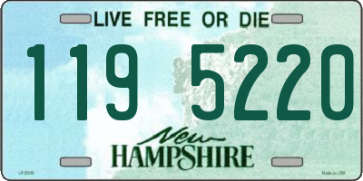 NH license plate 1195220