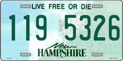 NH license plate 1195326
