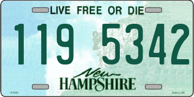 NH license plate 1195342