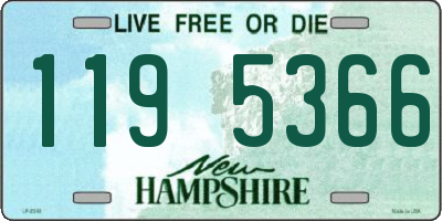 NH license plate 1195366