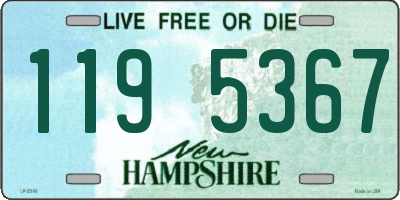 NH license plate 1195367