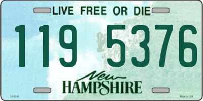 NH license plate 1195376